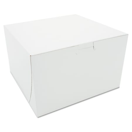 Sct Tuck-Top Bakery Boxes, Paperboard, White, 8 x 8 x 5, PK100 9455